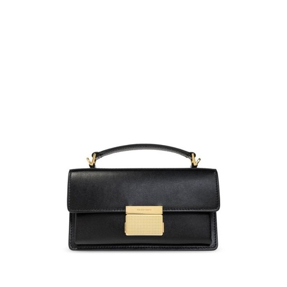Golden Goose Structured Black Handbag With Gold Clasp - NWT - Picture 1 of 6